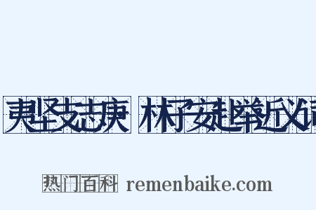 夷坚支志庚·林子安赴举近义词是什么意思的图片